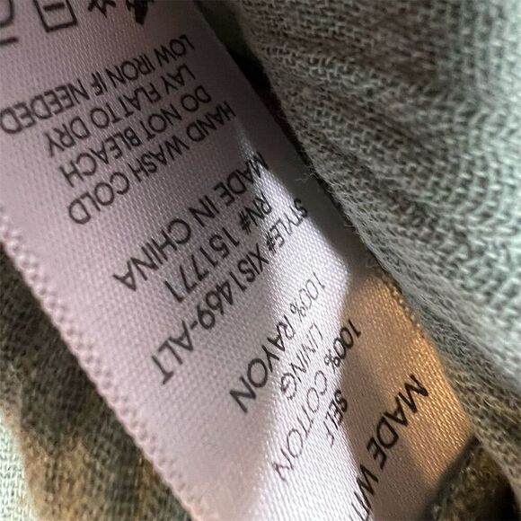 Arula Green Gauze Tiered Smocked Waist Ruffle Hem Skirt Fairycore - Picture 4 of 4